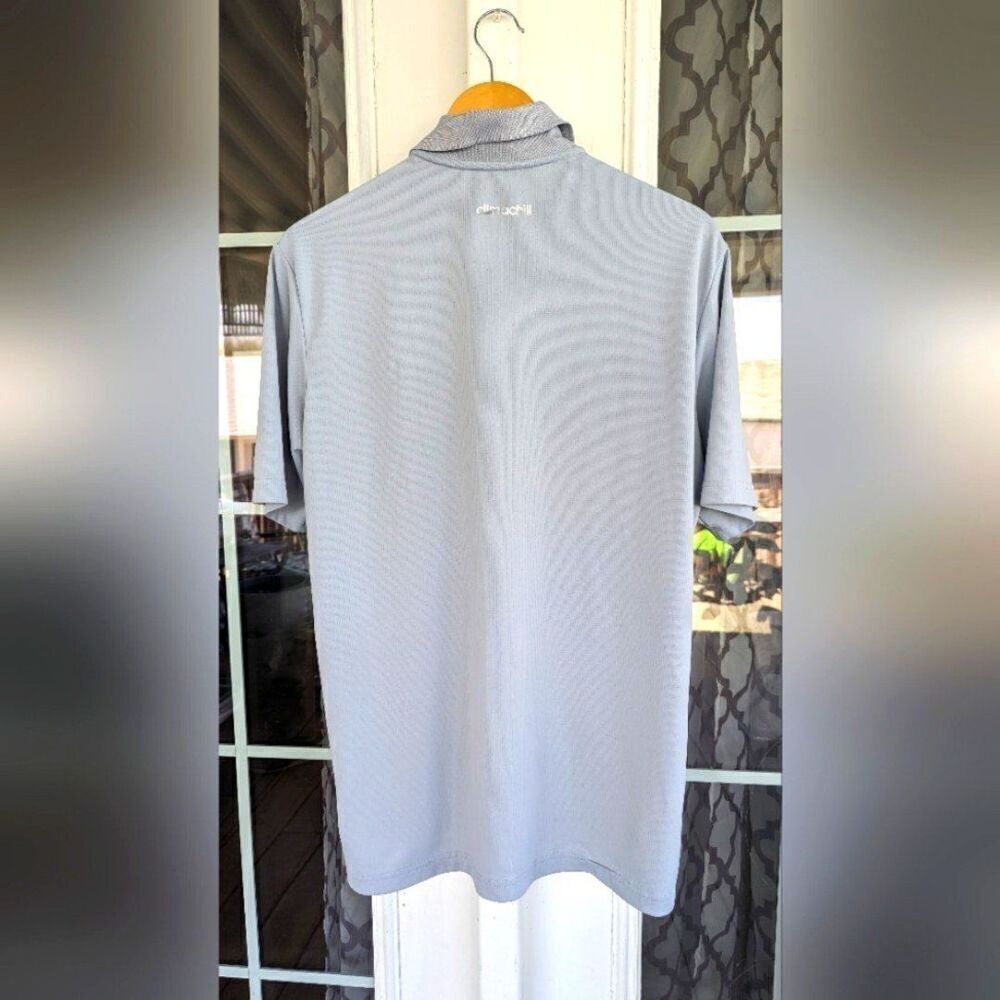 Adidas Golf Men's ClimaChill Chest Print Polo Shirt Sz L. - Picture 9 of 12